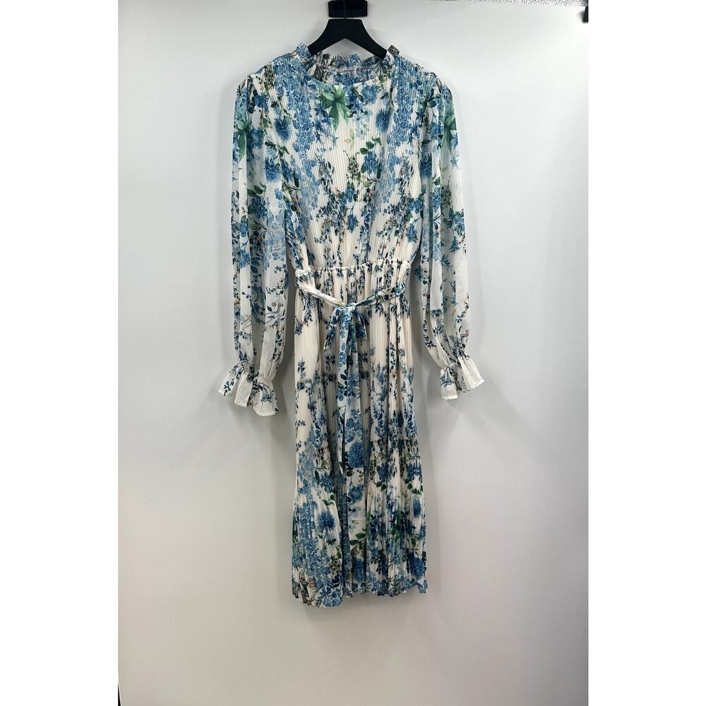 Flying Tomato NWOT Floral Pleated Midi Dress Size Large